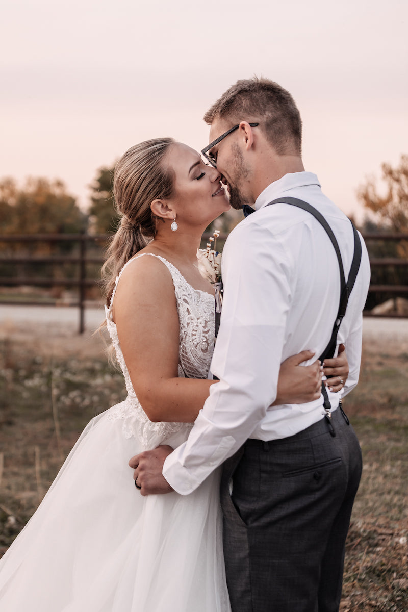 Golden Hour Newlywed Photos