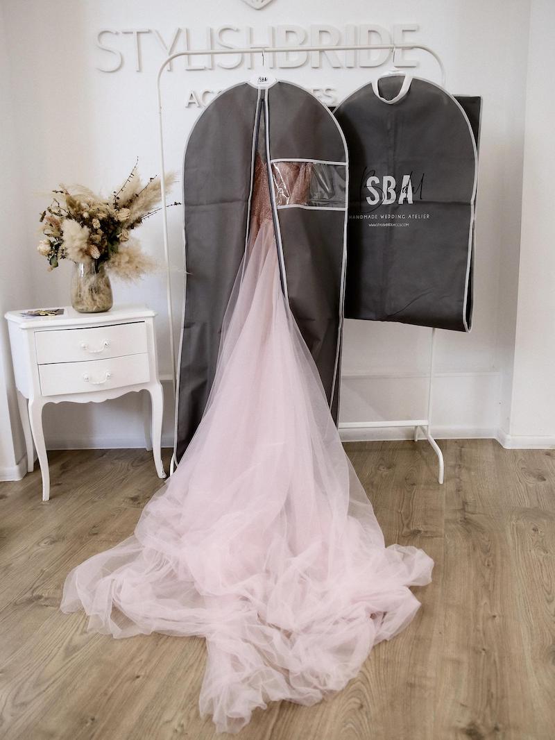 Grey SBA Bridal Garment Bag