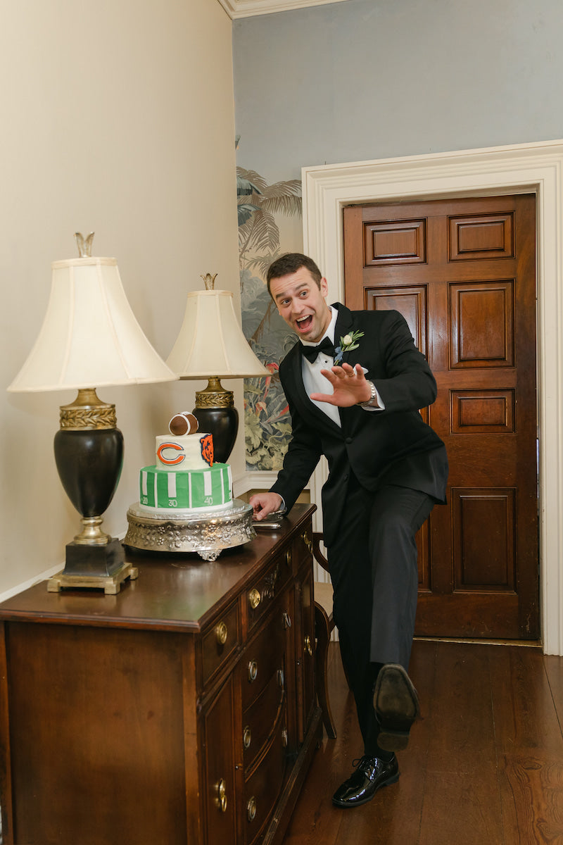 Historic Home Wedding In Georgia Football Grooms Cake