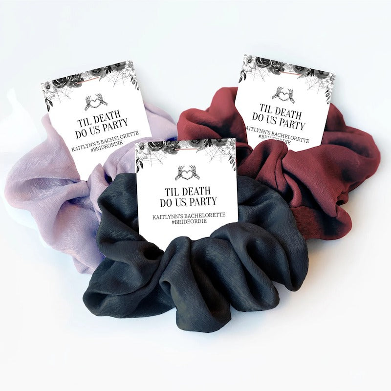 Halloween Bachelorette Party Scrunchie Favors