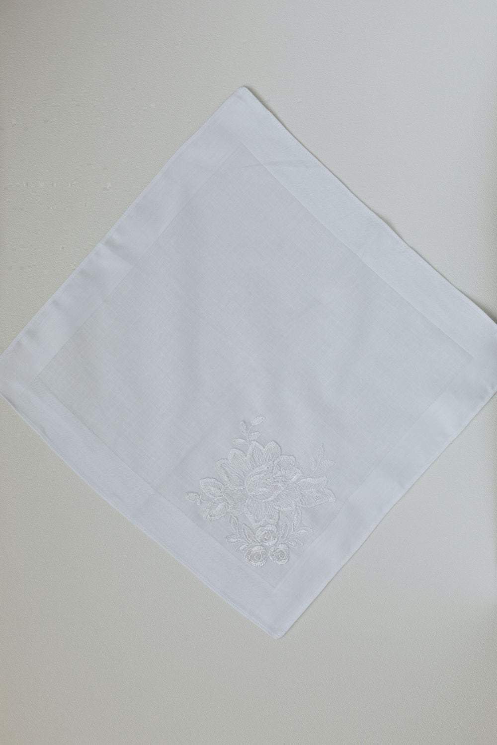 handkerchief made with lace from mothers wedding dress by The-Garter-Girl