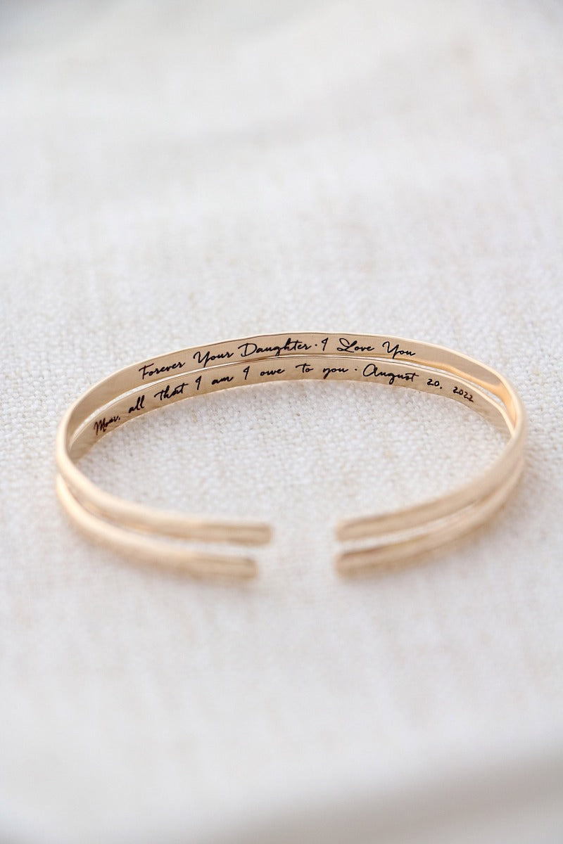 Handwriting Bracelet for Mother of the Bride