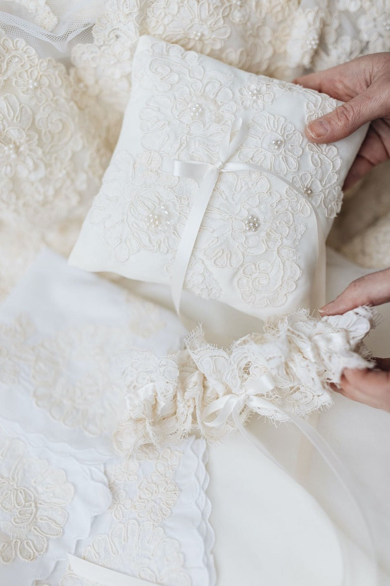 Ring Pillow Made From Mom's Wedding Dress