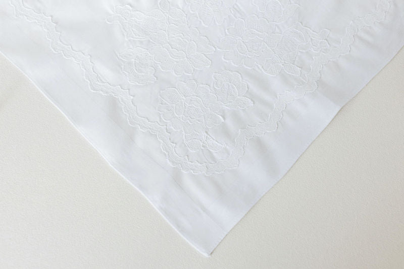 Two Lace Wedding Handkerchiefs Made From Mom's Wedding Dress Hand Made by The Garter Girl 4