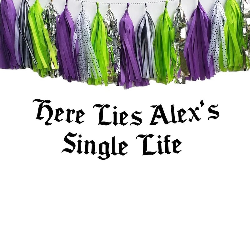 Here Lies Single Life Banner