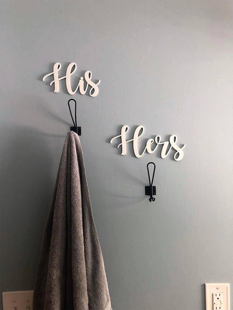 His and Hers Wall Signs