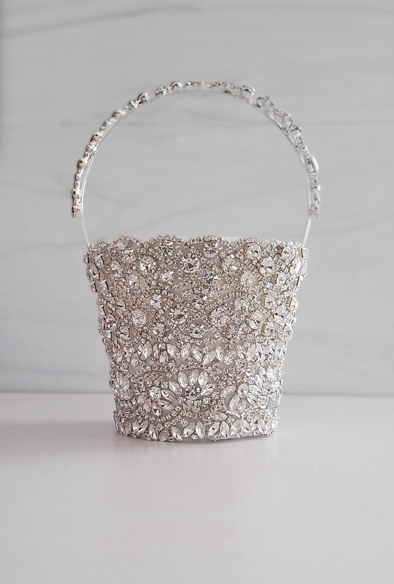 Jewels and Sparkle Flower Girl Basket