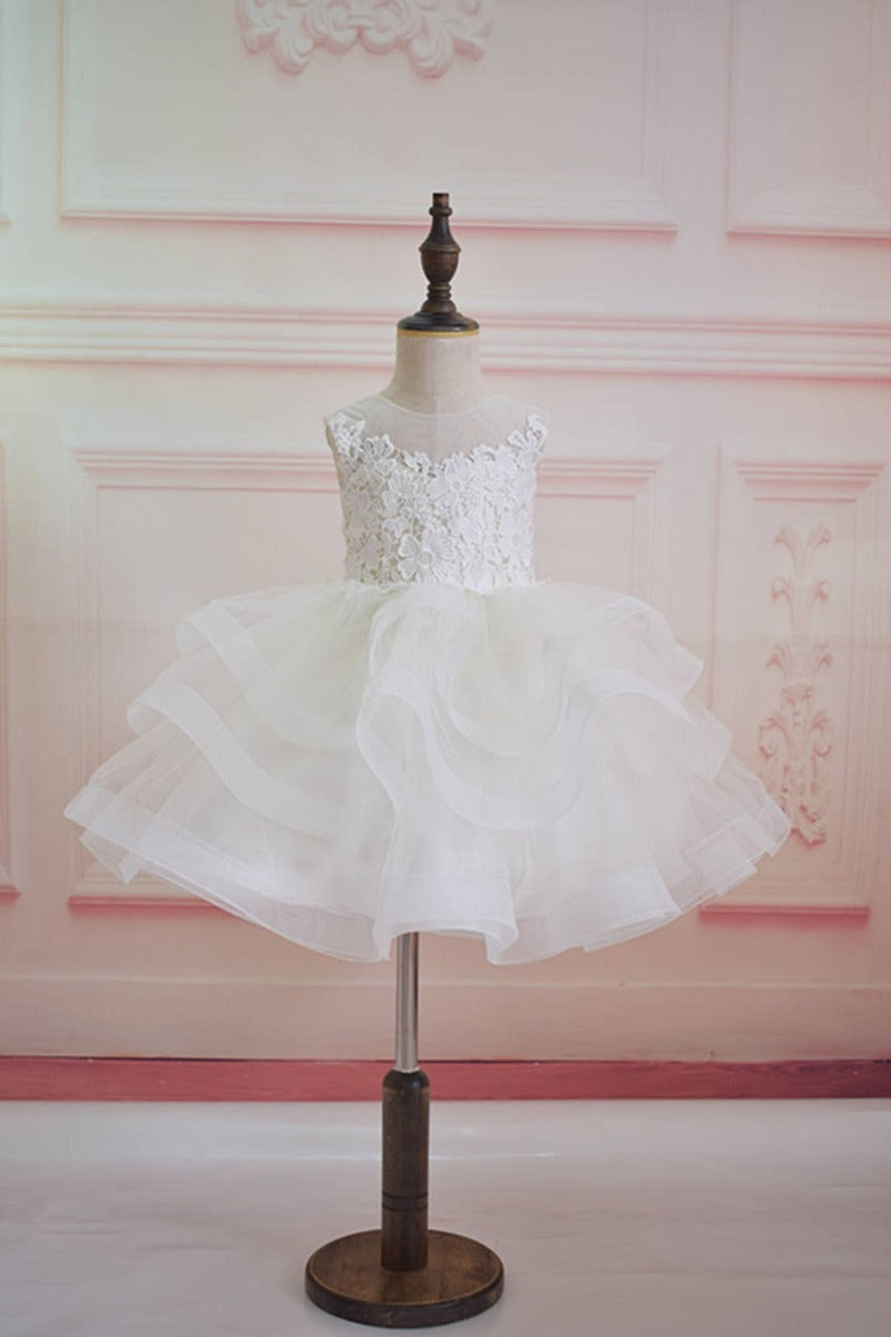 Lace and Tulle Flower Girl Dress