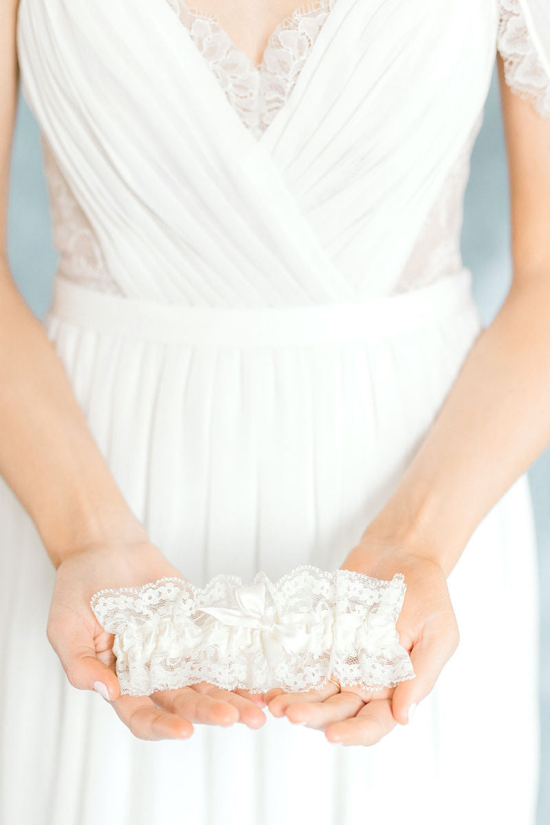 Lace Bridal Garter Ethereal Style