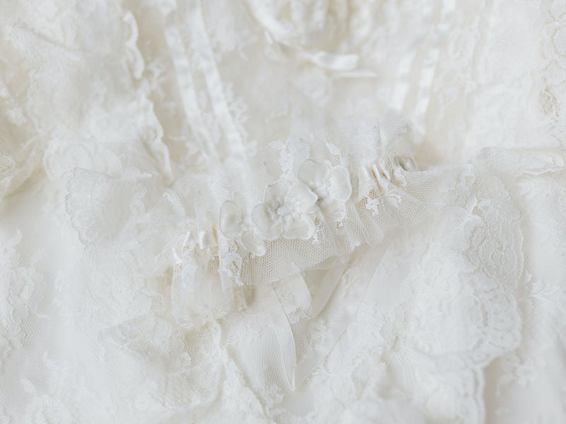 Lace Bridal Garter Made From Mom's Wedding Dress