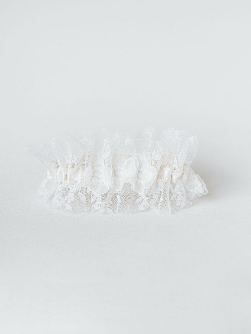 Lace Wedding Garter from Mother's Wedding Veil