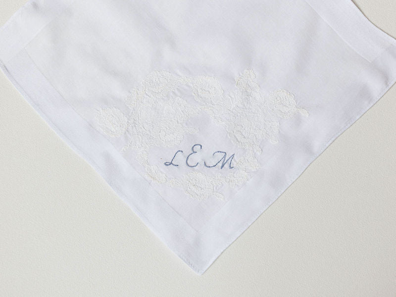 Lace Wedding Handkerchief from Mom's Wedding Dress