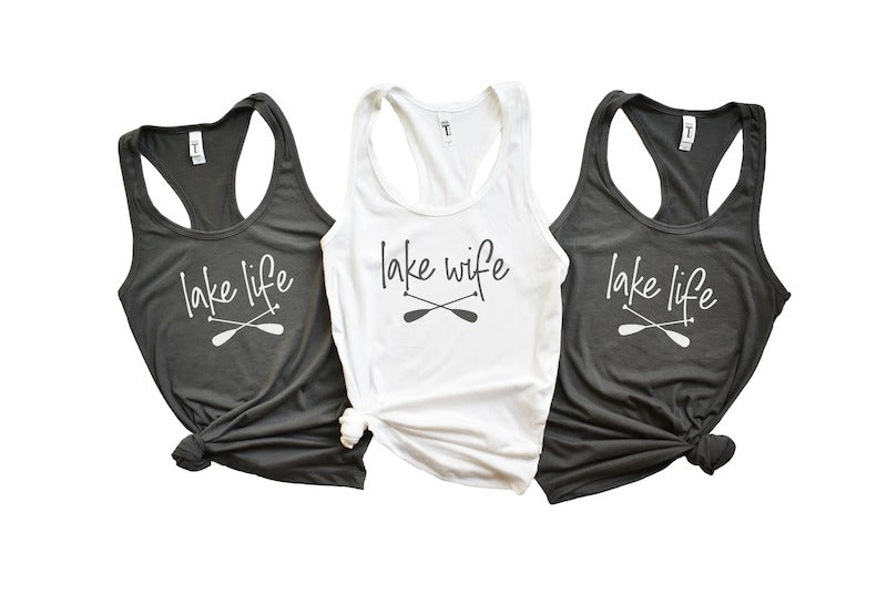 Lake Life Tanks for Bride and Bridesmaids