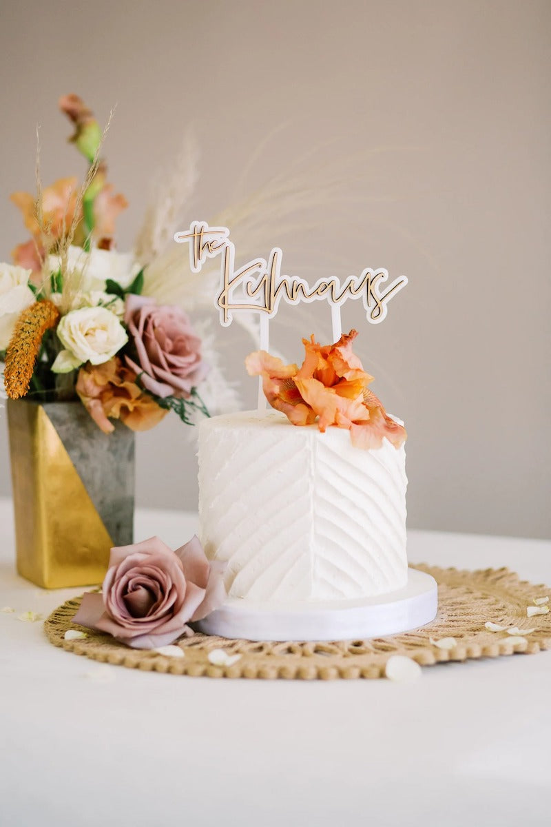 Lastercut Wedding Cake Topper
