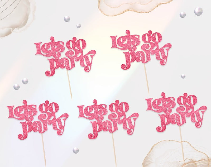 Let's Go Party Treat Toppers