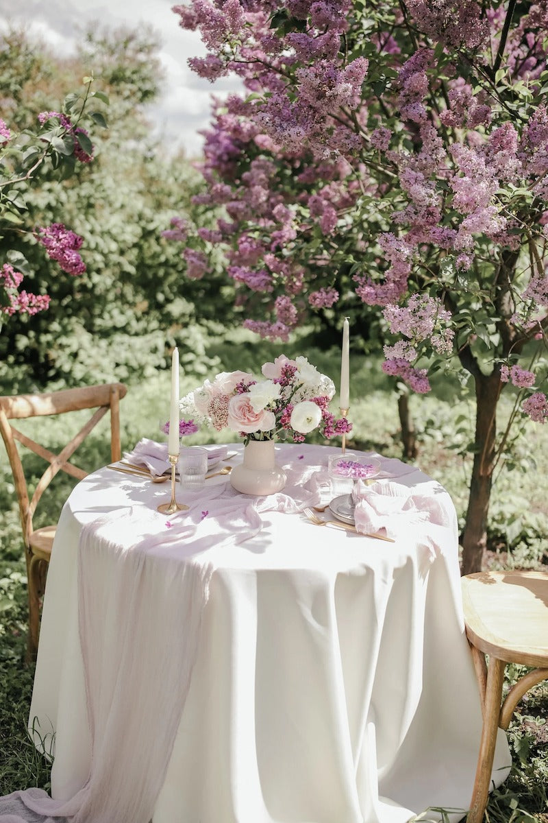 Lilac Wedding Table Runner