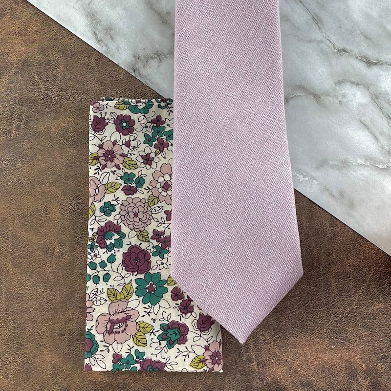 Lilac Thin Neck Tie