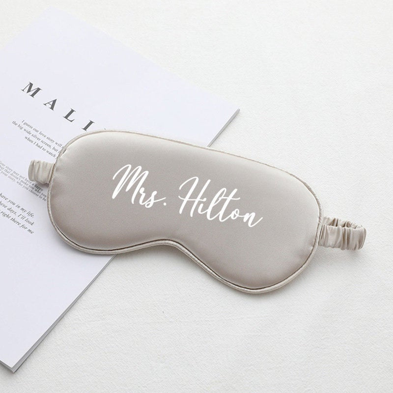 Luxe Bride Sleep Mask Personalized Bridal Shower Gift