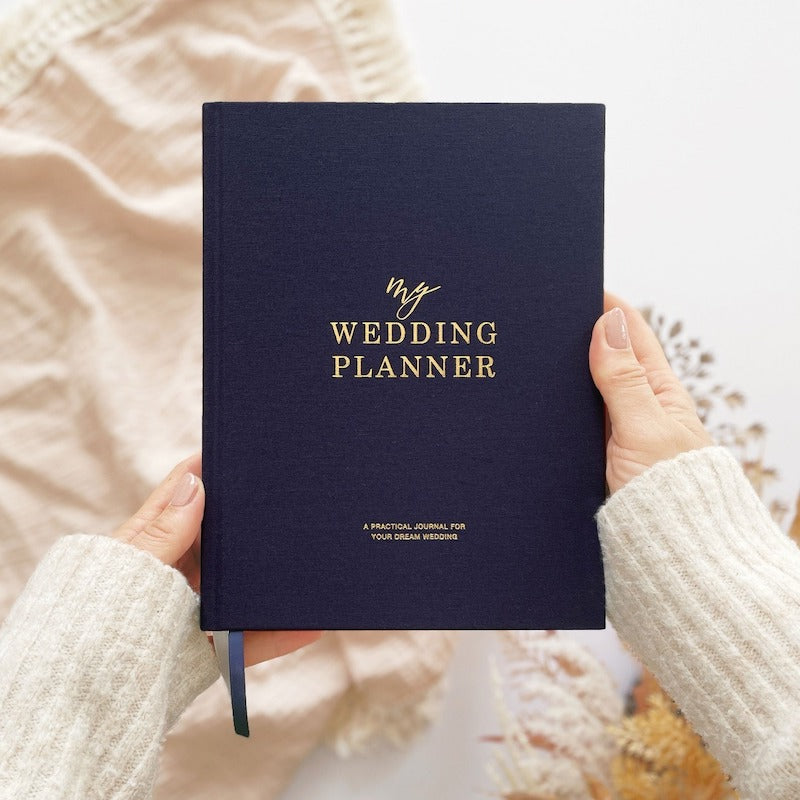 Luxury Cloth Cover Wedding Planning Book