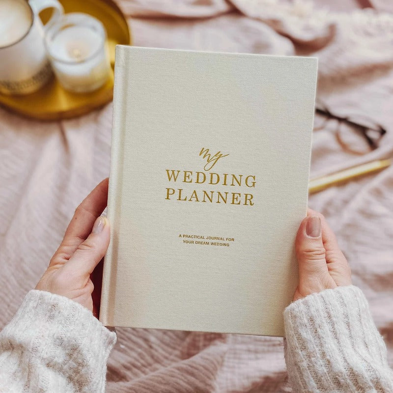 Luxury Cotton Cloth Wedding Planning Notebook
