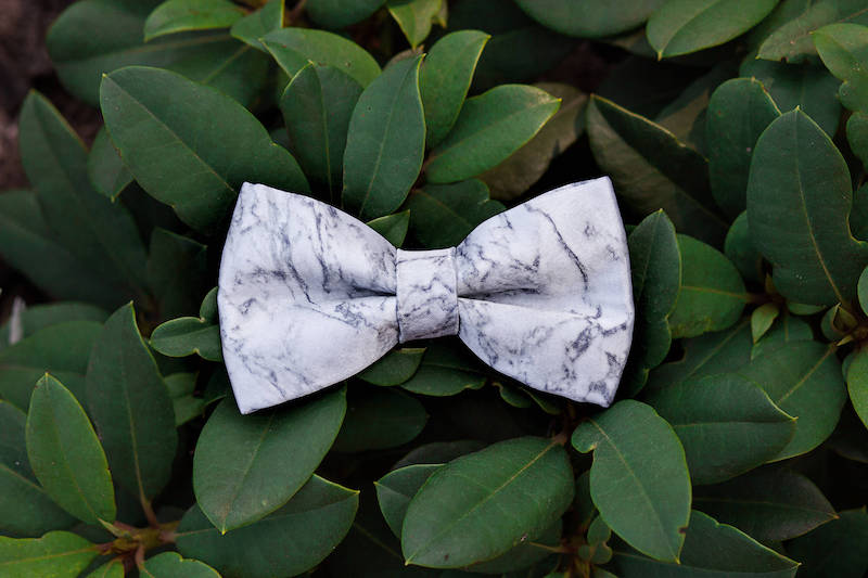 Marble Bow Tie