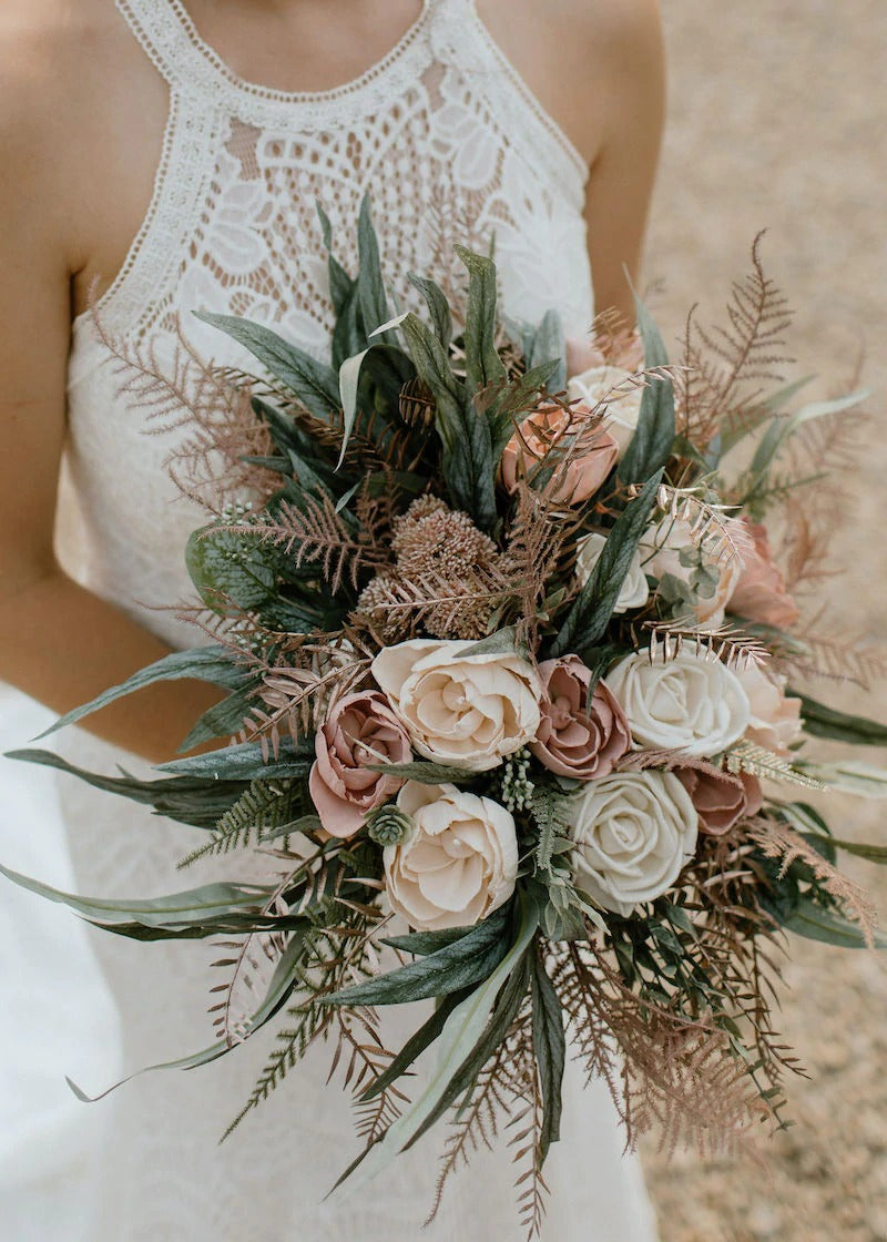 Mauve Bridal Bouquet