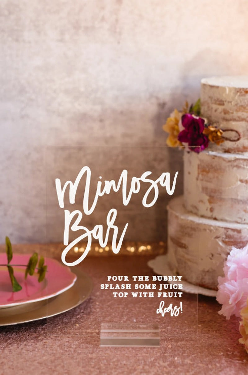 Mimosa Bar Sign for Bridal Shower