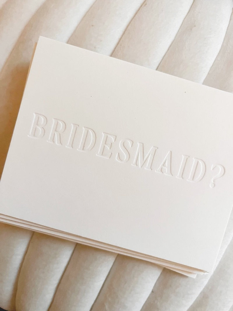 Modern Bridesmaid Proposal Card