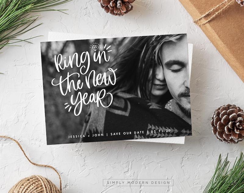 New Years Eve Wedding Save the Date