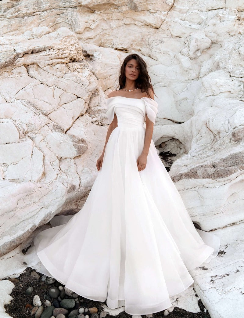 Off The Shoulder Princess Wedding Dress