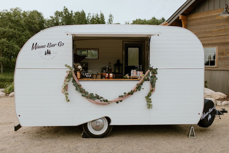 Outdoor Bar Truck for Rustic Barn Wedding