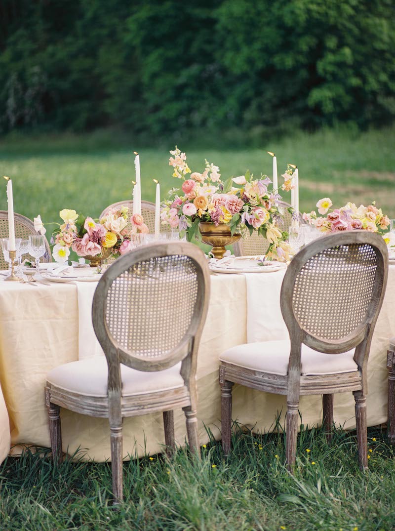 Outdoor Wedding Reception Tables