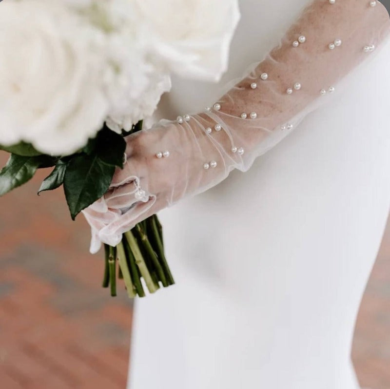 Pearl Bridal Gloves