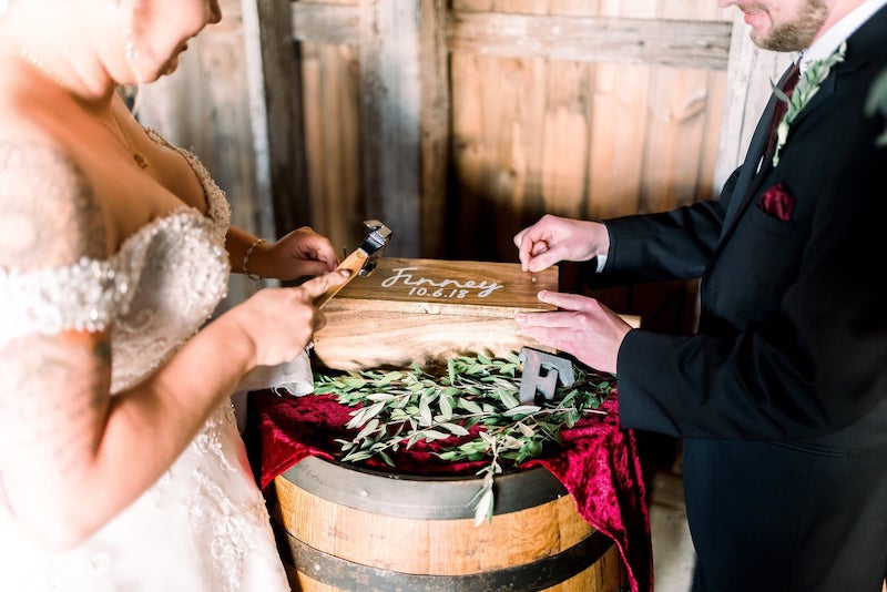 Personalized Wedding Ceremony Wine Box