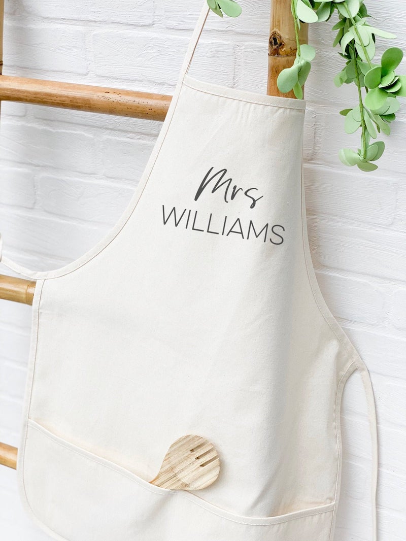 Personalized Apron Bridal Shower Gift