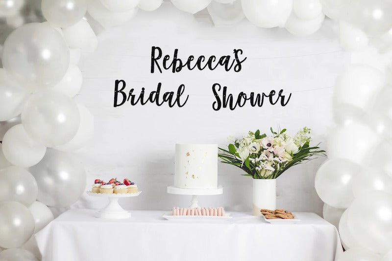 Personalized Bridal Shower Banner with Name