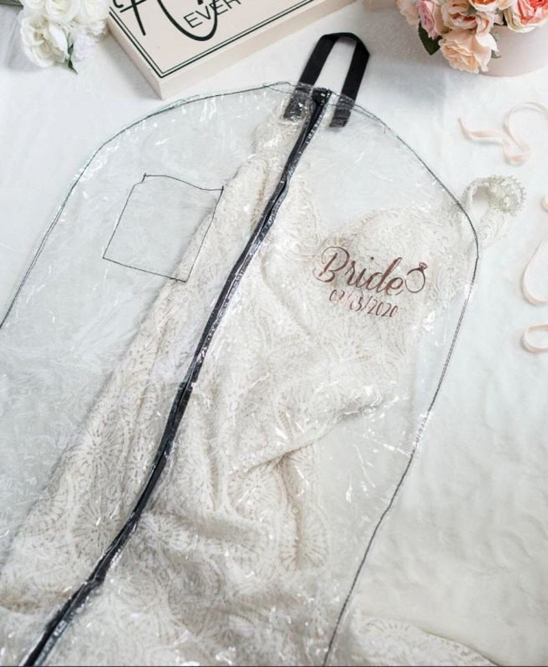 Personalized Bride and Wedding Date Garment Bag