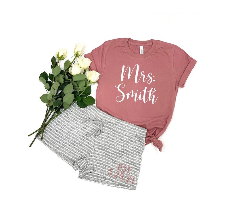 Personalized Bride Pajamas