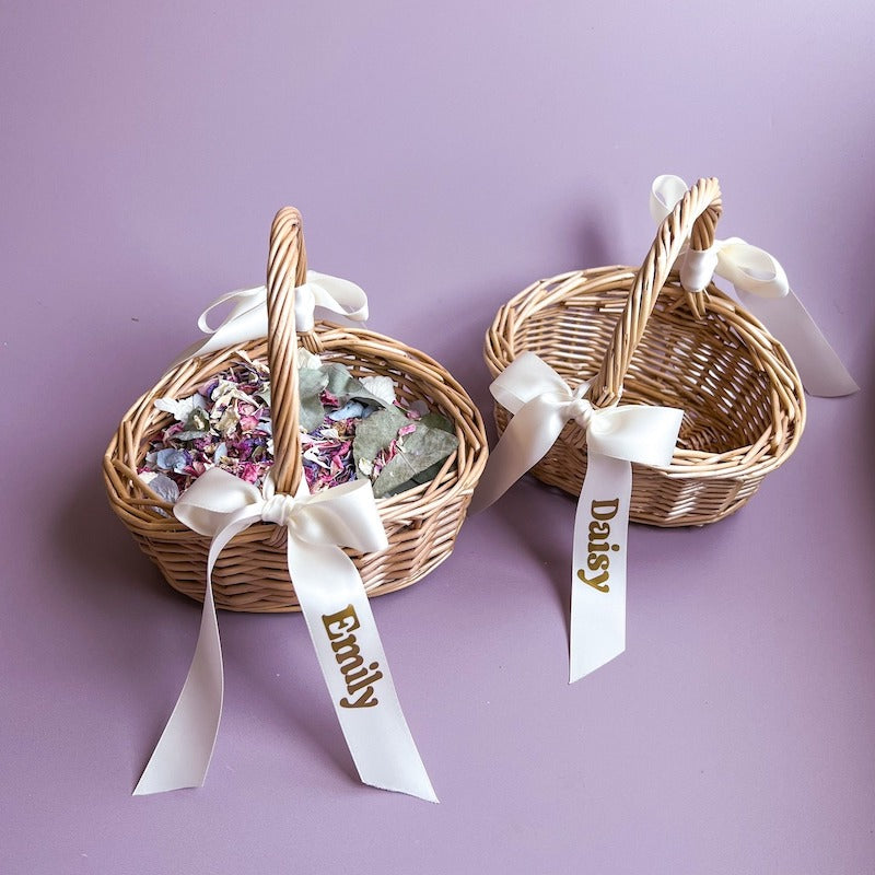 Personalized Flower Girl Baskets