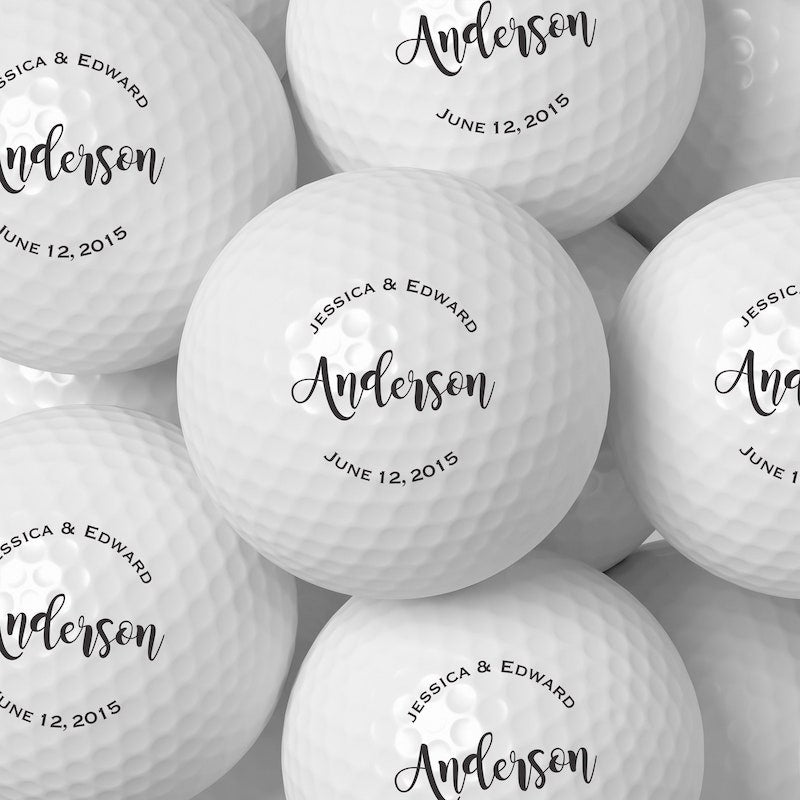 Personalized Golf Balls Engagement Gift for Groom