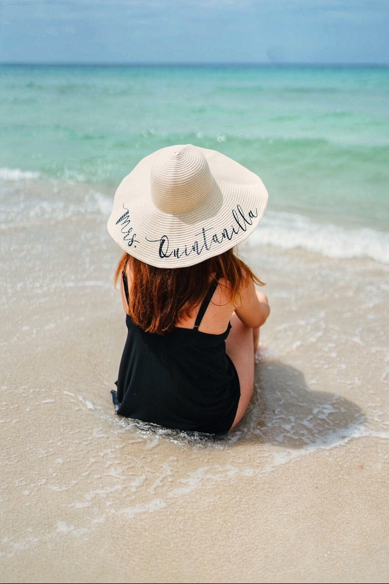 Personalized Honeymoon Floppy Hat