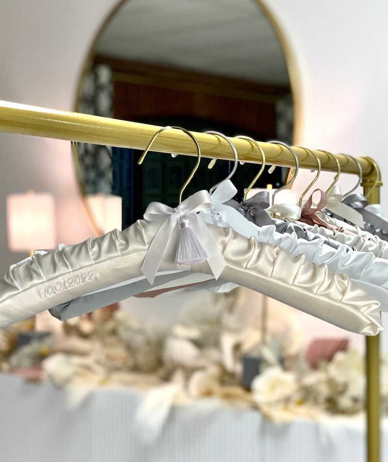 Personalized Lux Satin Dress Hangers