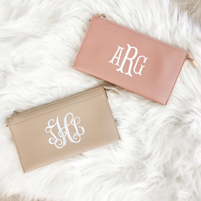 Personalized Monogram Clutch for Bride