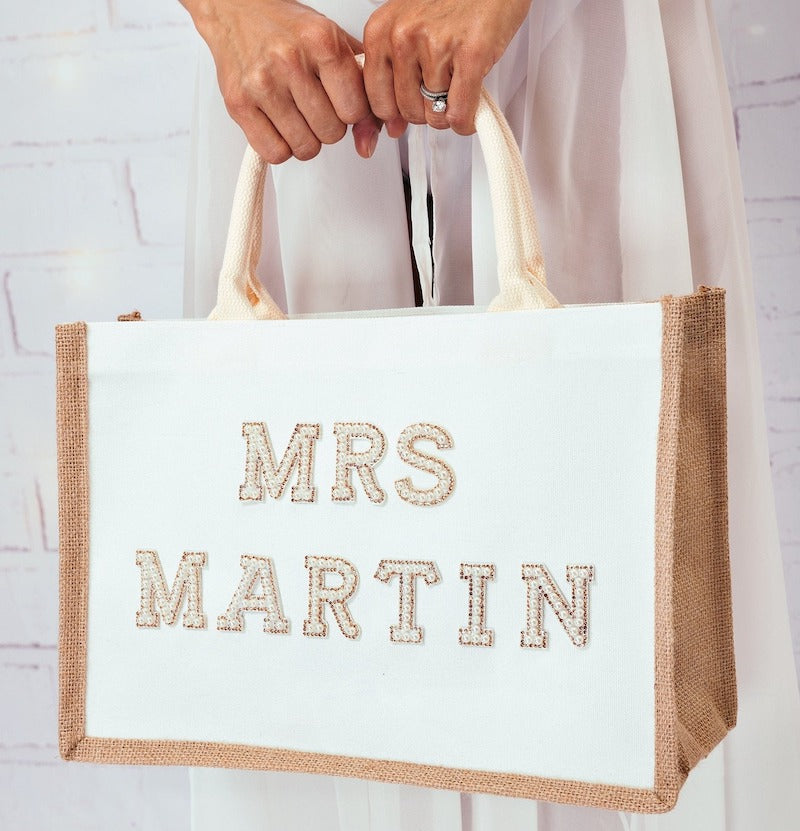 Personalized Mrs Tote Bag