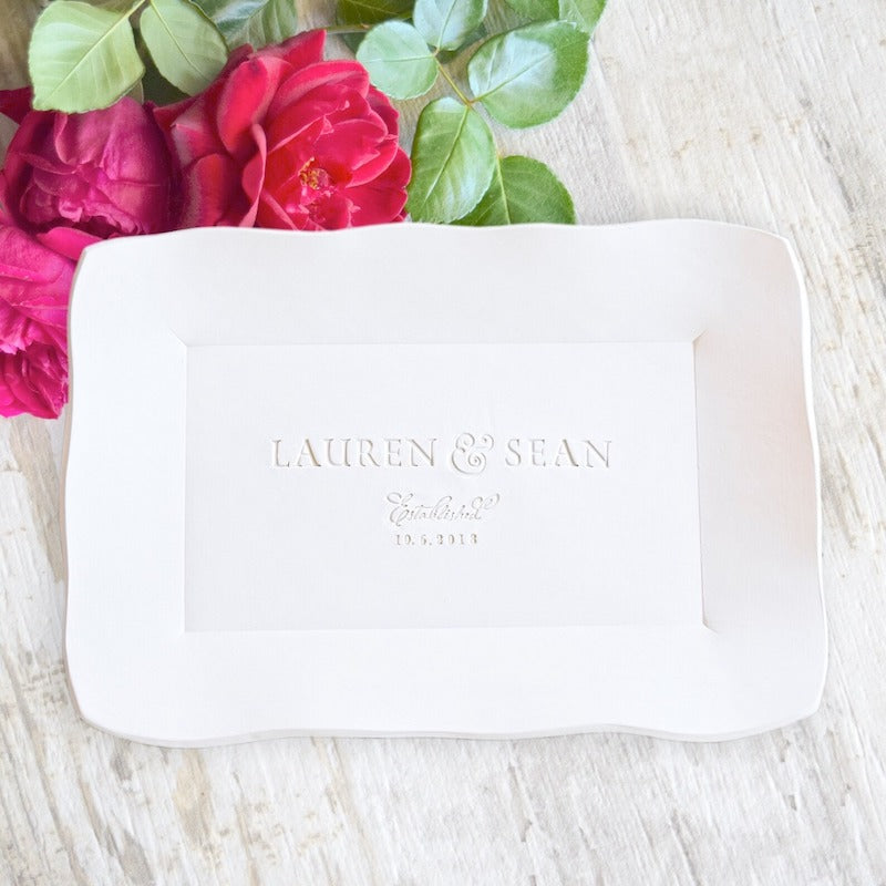 Personalized Wedding Platter