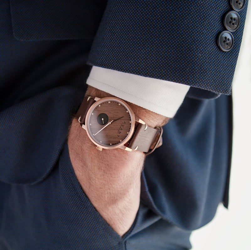 Personalized Wooden Watch for the Groom