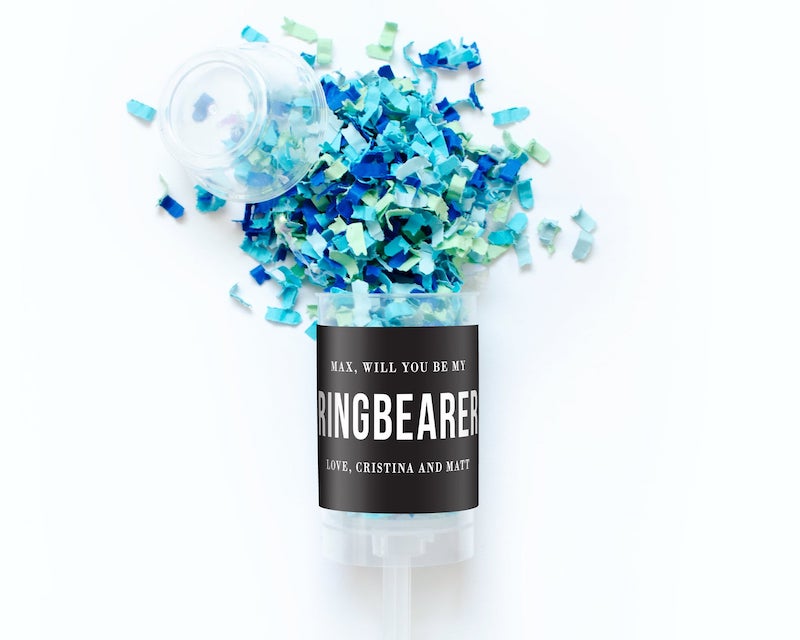 Ring Bearer Confetti Popper