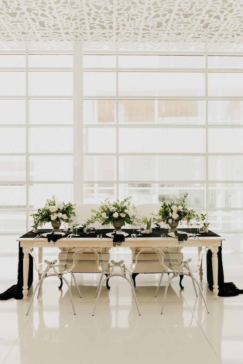 Romantic Chiffon Table Runner Elopement Decor