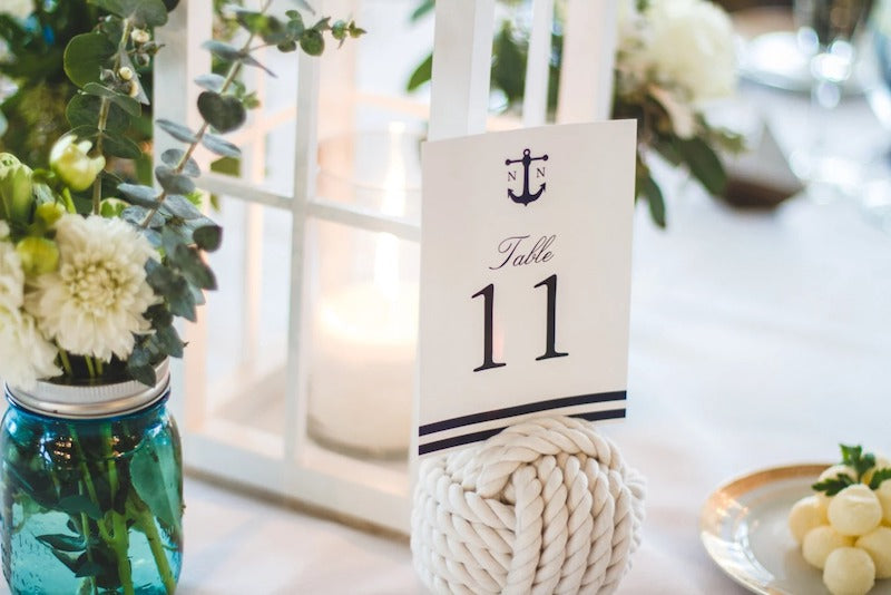 Rope Knot Table Number Holder