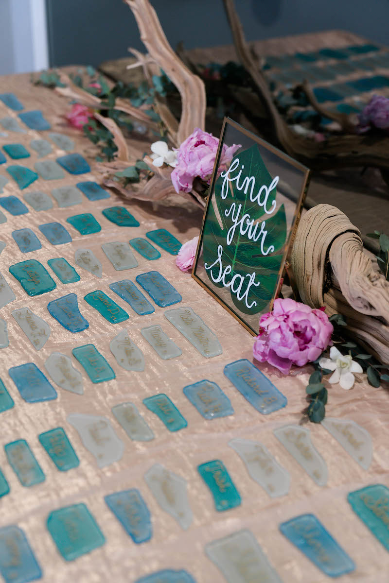 Sea Glass Escort Cards